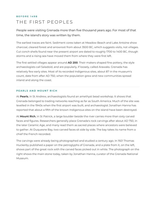 The opening page of The First Peoples chapter